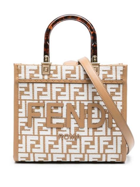 fendi sunshine small shoulder bag|Fendi sunshine shopper tote.